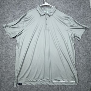 Robert Graham Polo GOLF Shirt Mens 2XL Gray Pattern Classic Fit Performance